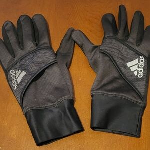 Adidas Black Gloves, Thin
